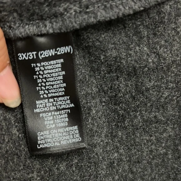 NWOT 3X Studio 1886 Grey Cowel Neck Sweater Dress with pockets - Picture 4 of 13